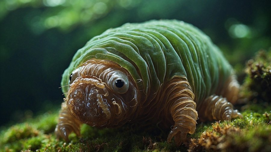 Surviving in space, tardigrade in its natural habitat. Photo: TheDigitalArtist/pixabay