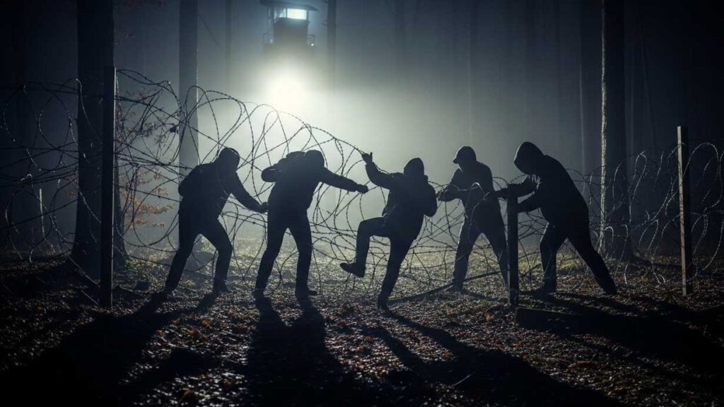 Negative effects of migration. Illegal border crossing. Illustrative photo. Photo: Wojciech Wybranowski/Gemini