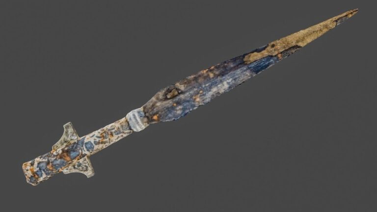 Extraordinary find in Lake Lednica. In the photo: a digital model of the spear found in Lednica. Mateusz Popek / Nicolaus Copernicus University in Toruń / Source: https://portal.umk.pl
