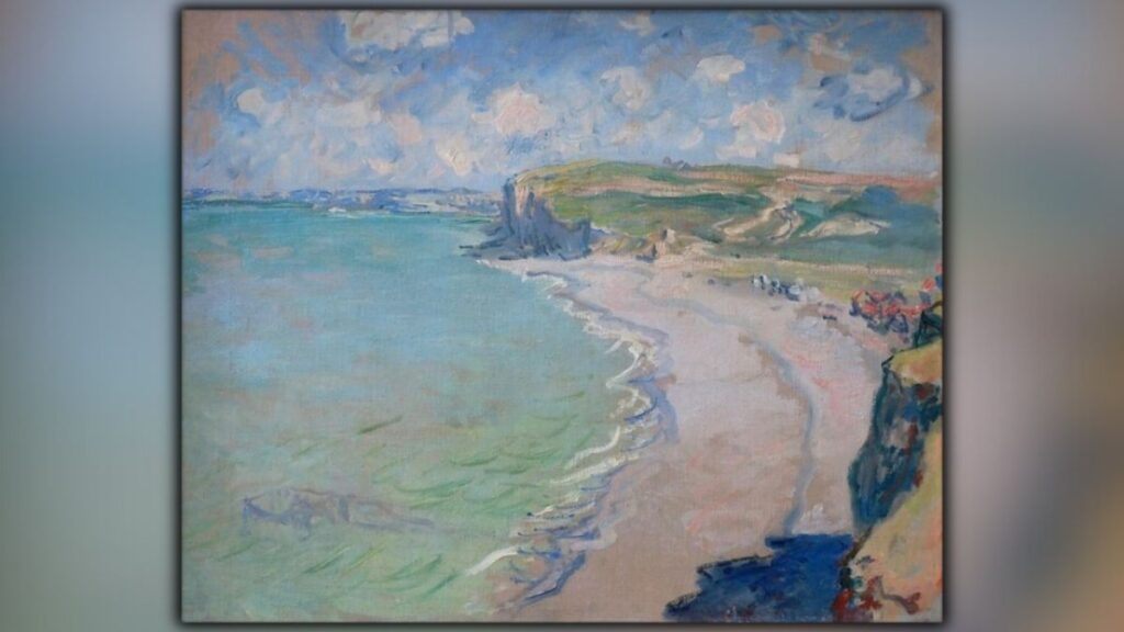 Famous art thefts: Claude Monet’s painting, “Beach in Pourville.” Source: Public domain