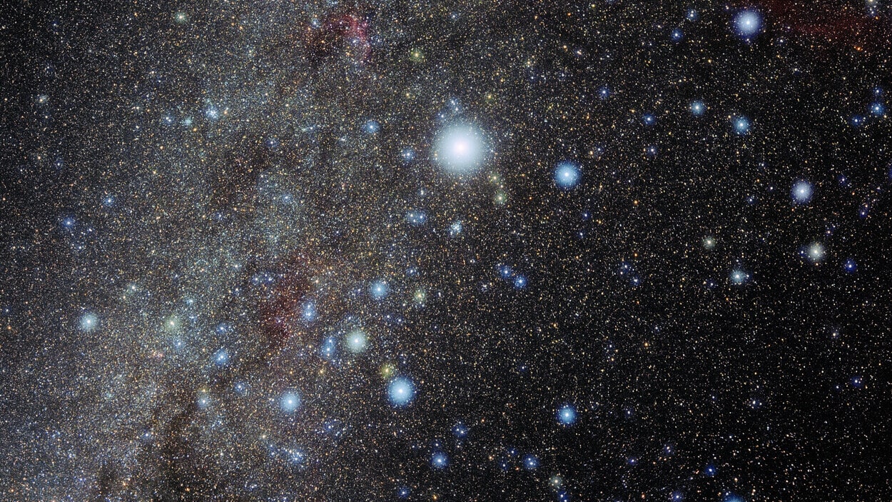 Photo of the constellation Canis Major produced by NOIRLab in collaboration with Eckhard Slawik, a German astrophotographer.