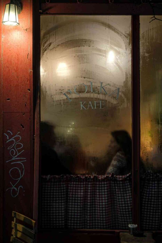 Illustrative photo. Life in the former Eastern Bloc – a cafe seen through a fogged window, daily life in the former Eastern Bloc, and memories of a bygone era.