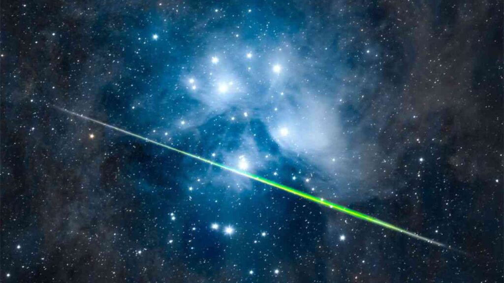 NASA’s most stunning space photos of 2025: A Meteor Contrasting with Young Stars