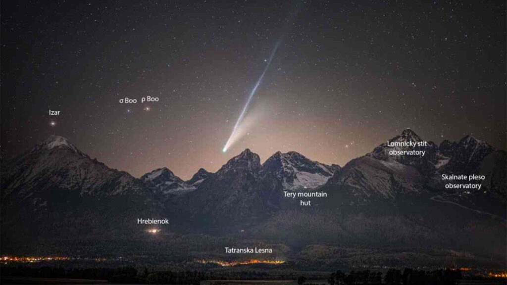 NASA’s most stunning space photos of 2025: Comet Lemmon Over the Tatras