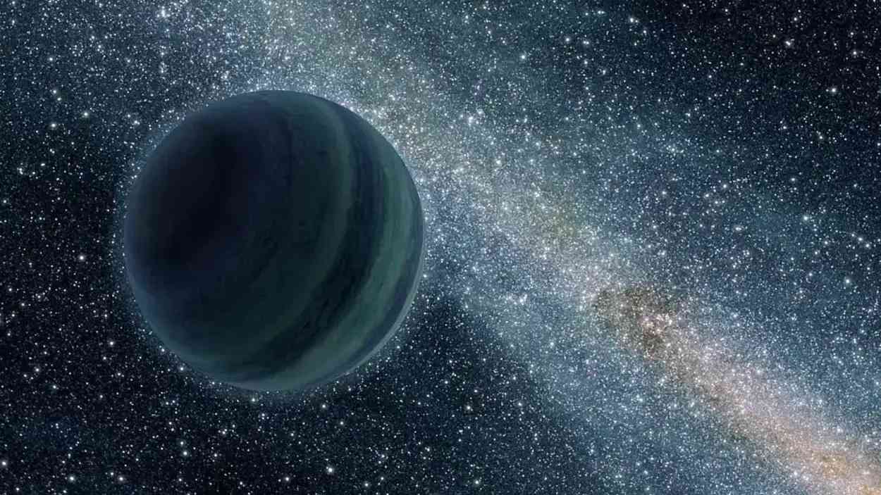 An artist's impression of a Jupiter-like free-floating planet drifting alone in the vacuum of space. In a historic milestone, Polish astronomers have succeeded for the first time in measuring the mass and distance of a similar rogue world within the Milky Way. Credit: NASA