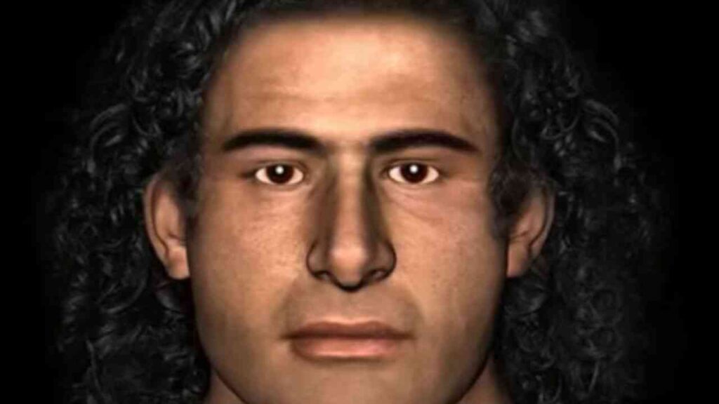 Digital facial reconstruction of the Griffin Warrior, source: youtube.com/@ClassiCult