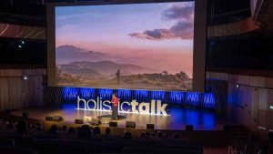 The Holistic Talk conference stage at Cavatina Hall. Holistic Talk 2026 will be one of the autumn events in Bielsko-Biała, combining talks, music, and meetings with authors.