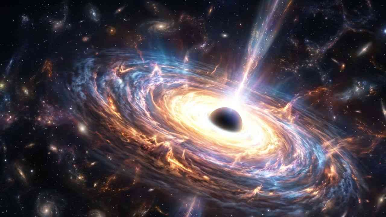 A black hole surrounded by an accretion disk is one of the discoveries in space.