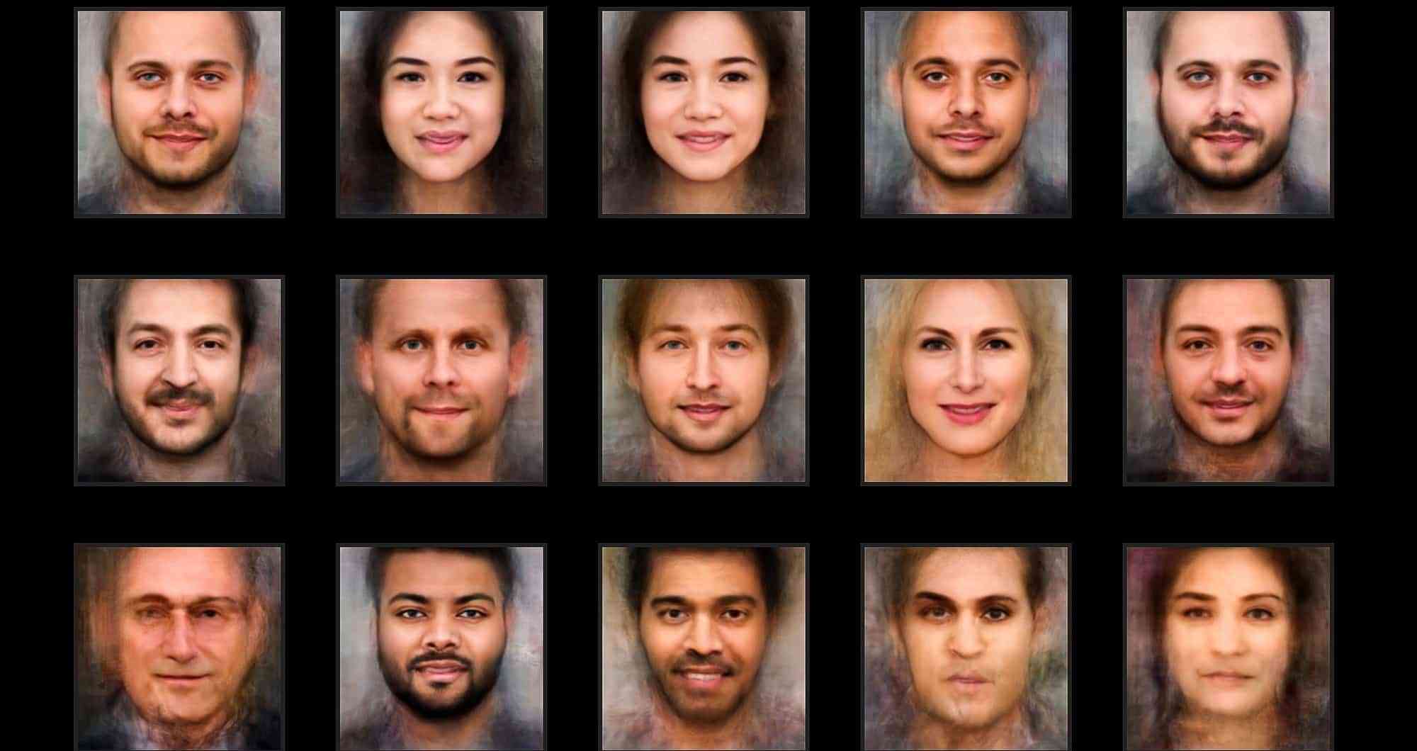 Ferrari Press Agency Ref 9822 Faces 1 08/11/2018 See Ferrari text Picture MUST credit : AIPortraits.com An online tool lets users find out what they look like as a portrait created using artificial intelligence.It builds up the image using algorithms and by overlapping the photos of actors.It uses generative adversarial networks