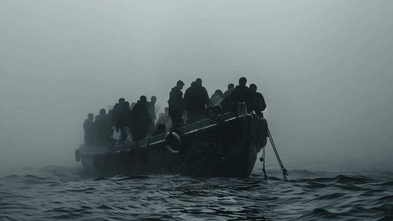 Masowa migracja. Uchodźcy na łodzi. Fot. GrumpyBeere/Pixabay