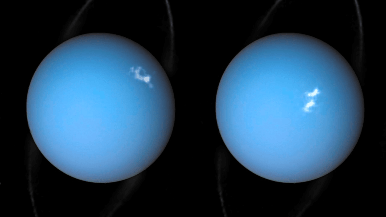 magnetosfera Urana, zdjęcie Urana z teleskopu hubble'a
