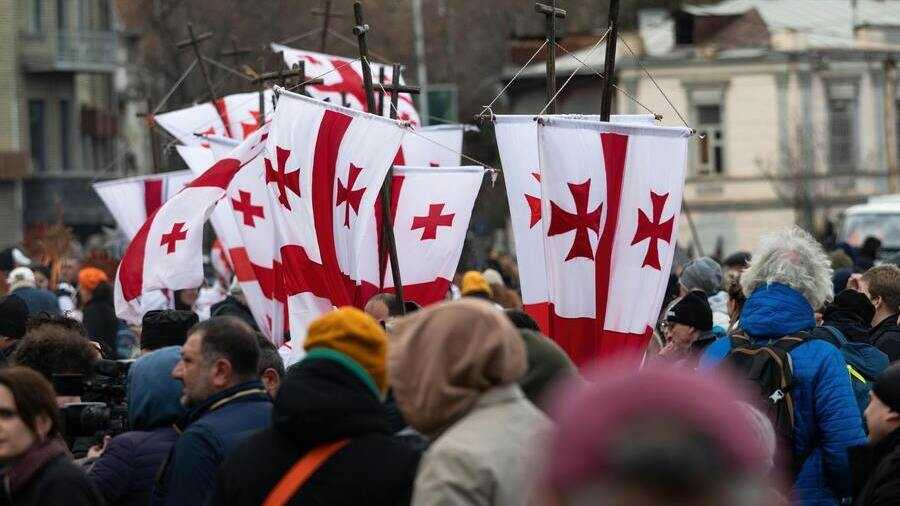 Protesty Gruzinów. Protesty antyrządowe. Fot. Genadi Yakovlev/Pexels