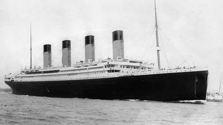 katastrofy morskie, zdjęcie archiwalne statku Titanic