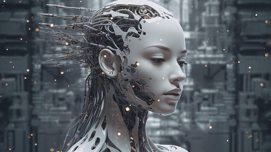 zastosowanie robotów humanoidalnych, kobieta robot w białym kolorze, Fot. Alexandra_Koch/pixabay