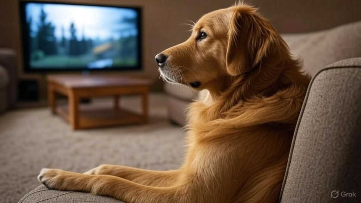 psy oglądają telewizję. Twój pies ogląda tv? Zobacz co widzi i czuje. Fot. P.Krzeszowska/ Gemini