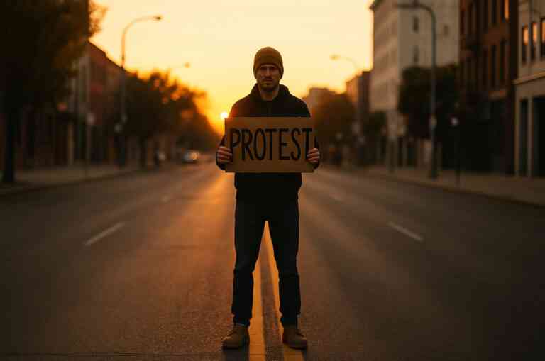Jak skutecznie protestować. Fot. W.Wybranowski/Chat GPT