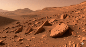Jakie jest jądro Marsa: powierzchnia Marsa. Fot. Maciej Bartusik / Gemini AI