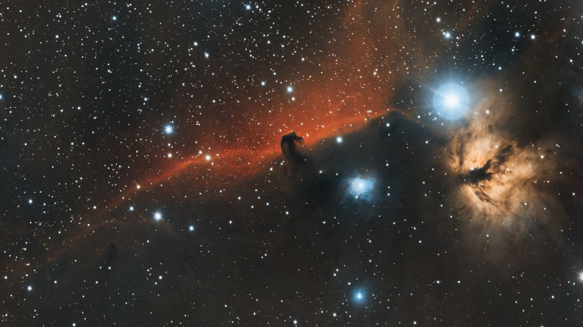 Prędkość Układu Słonecznego: zdjęcie mgławicy Końskiego Łba w gwiazdozbiorze Oriona. Fot. Bryan Goff / Unsplash