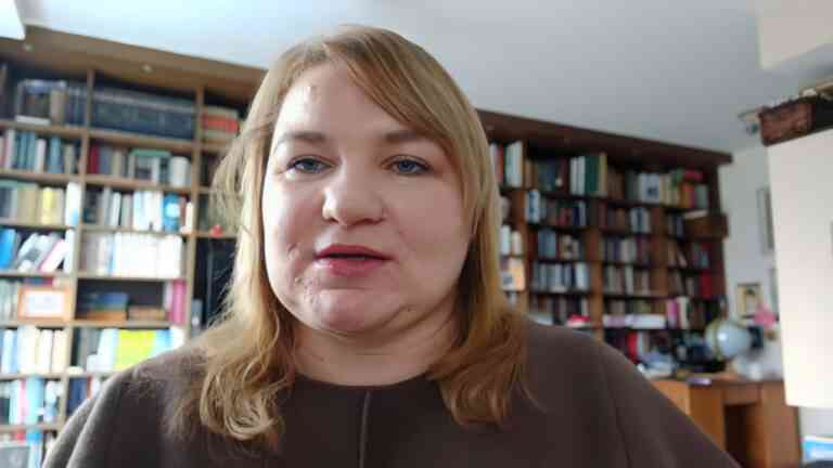 Na zdjęciu dr Sandra Užule-Fons, w rozmowie o tym jak działa rosyjska propaganda