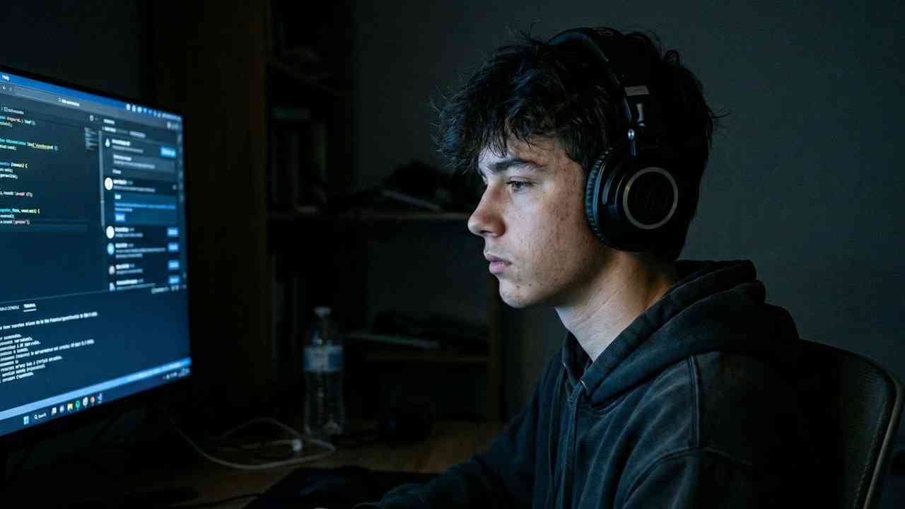 Nastolatek spędzający długie godziny przed ekranem. Badania pokazują, że taki styl życia może wpływać nie tylko na dzieci, ale także na ich rodziców.