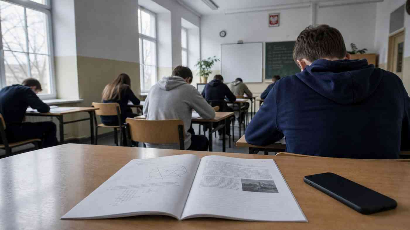 Badanie PISA 2025 – uczniowie podczas testu w polskiej szkole