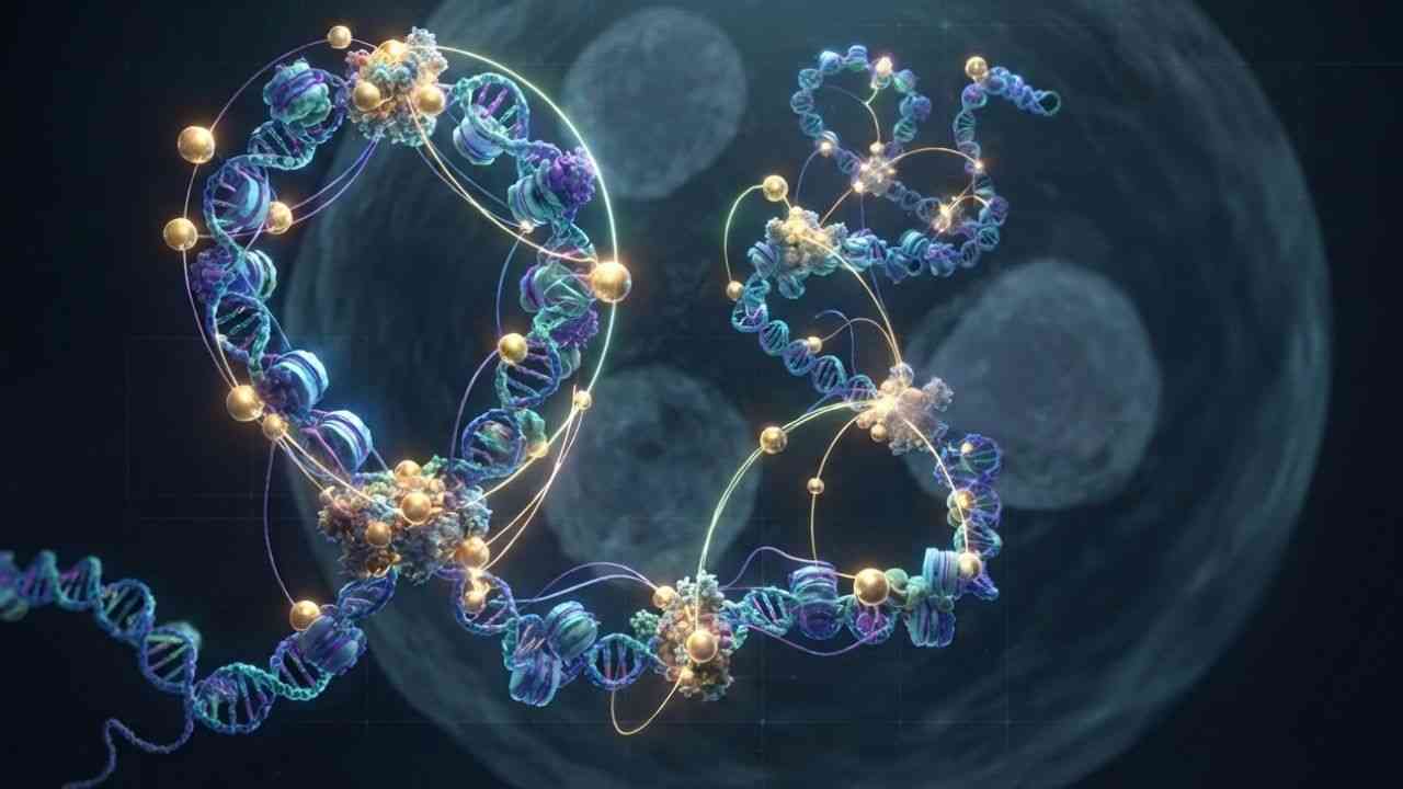 genomy w kodzie DNA które pokazują wspólne mechanizmy chorób